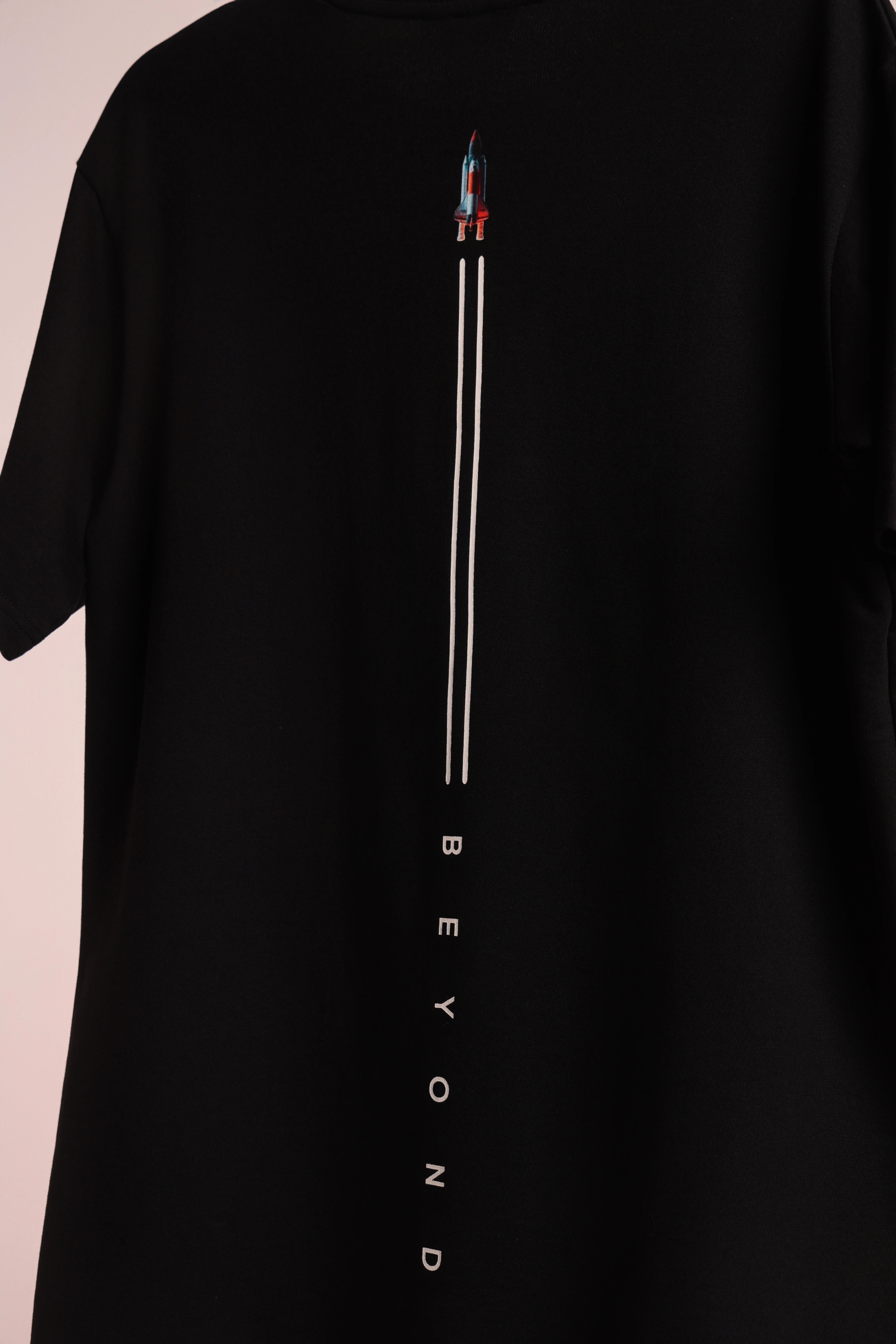 Men's Black Beyond Oversized T-Shirt