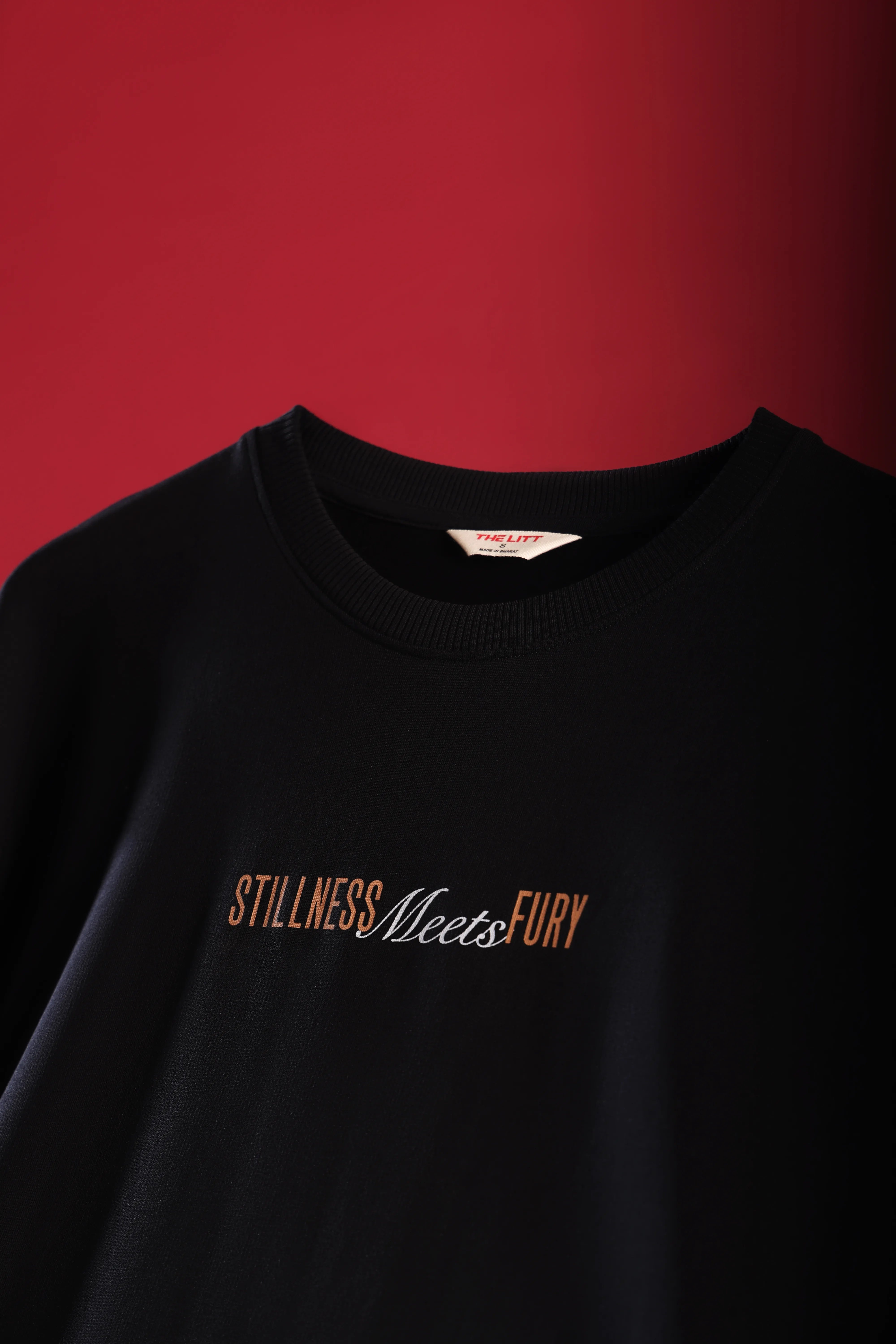 Men's Black Fury Oversized T-Shirt