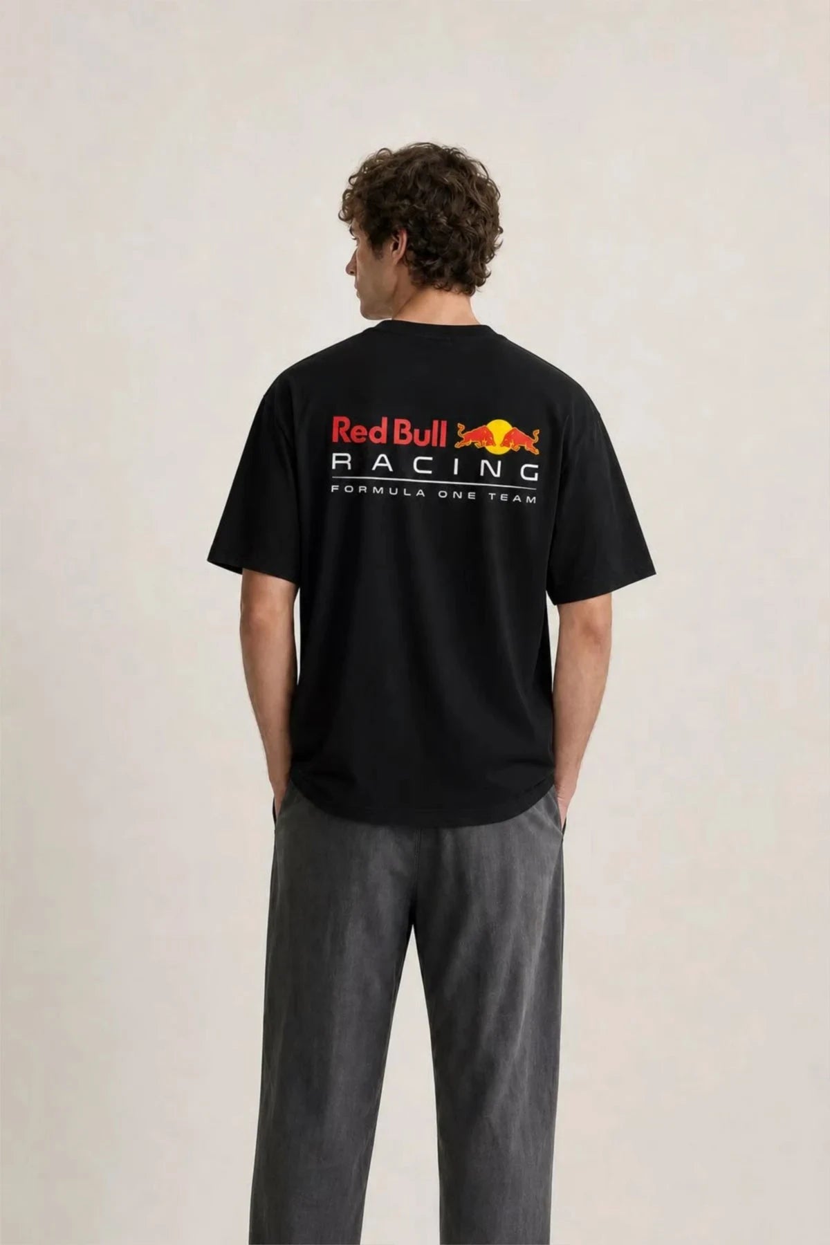Max Verstappen T-Shirt Oversized Fit Black 240 GSM Cotton