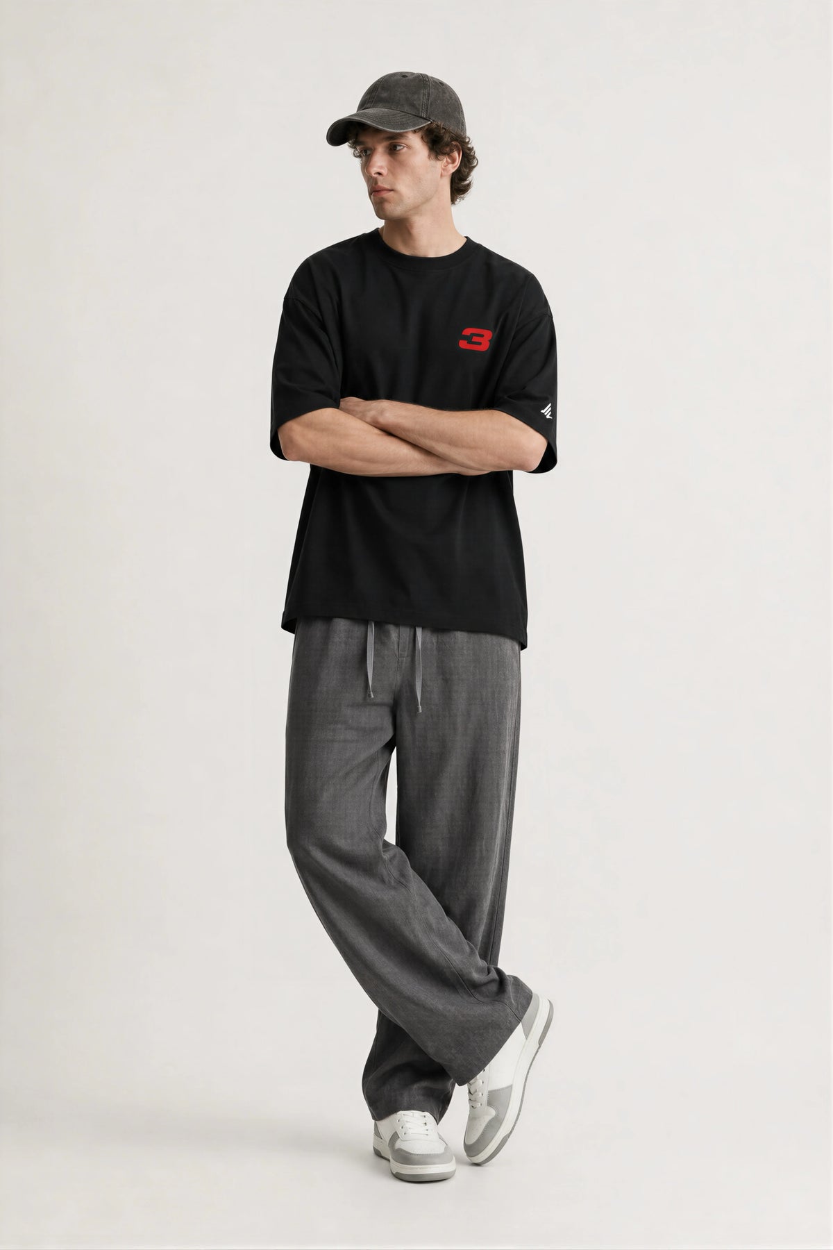 Max Verstappen T-Shirt Oversized Fit Black 240 GSM Cotton