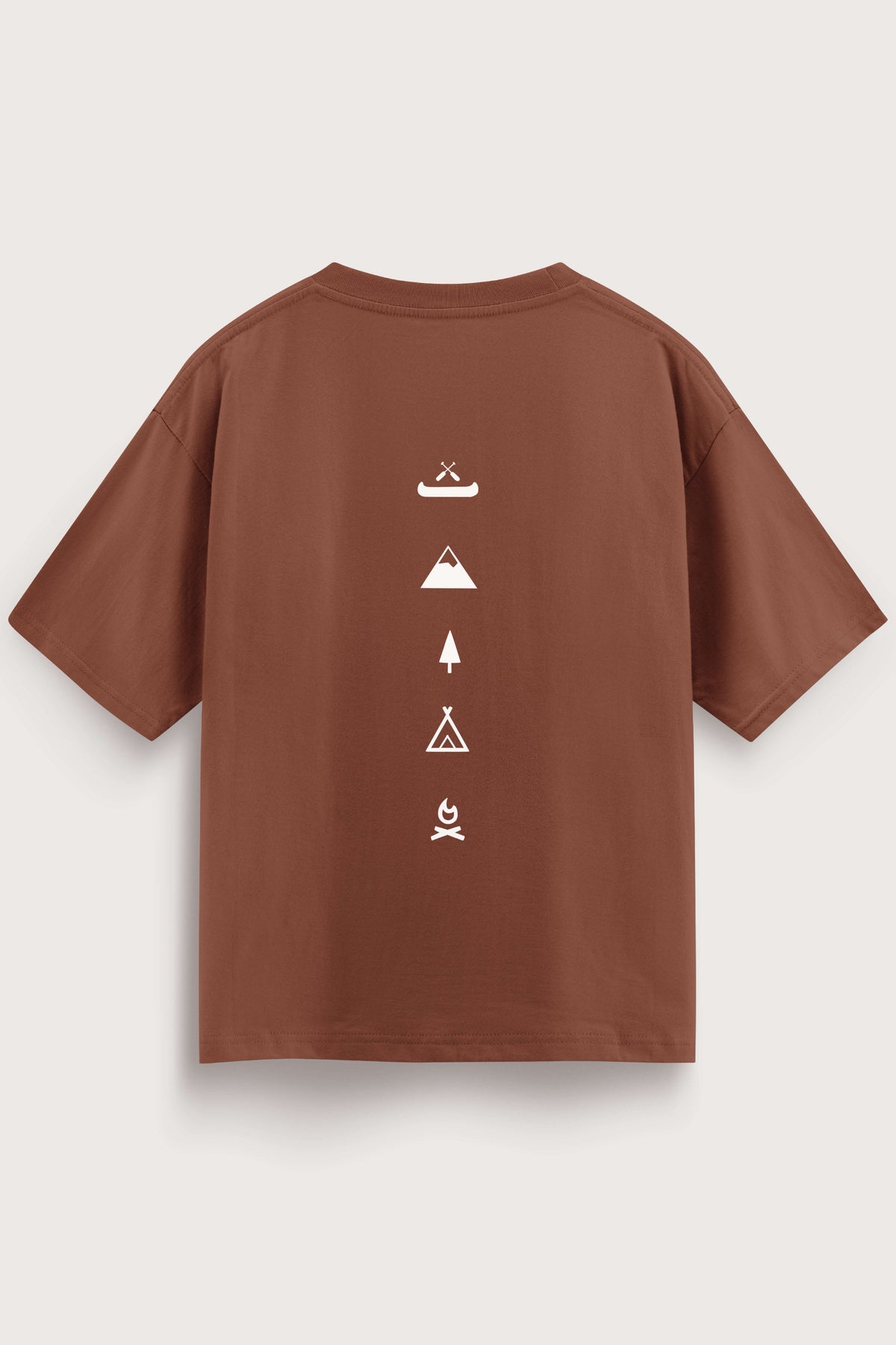 Men's Brown Escape Oversized T-Shirt