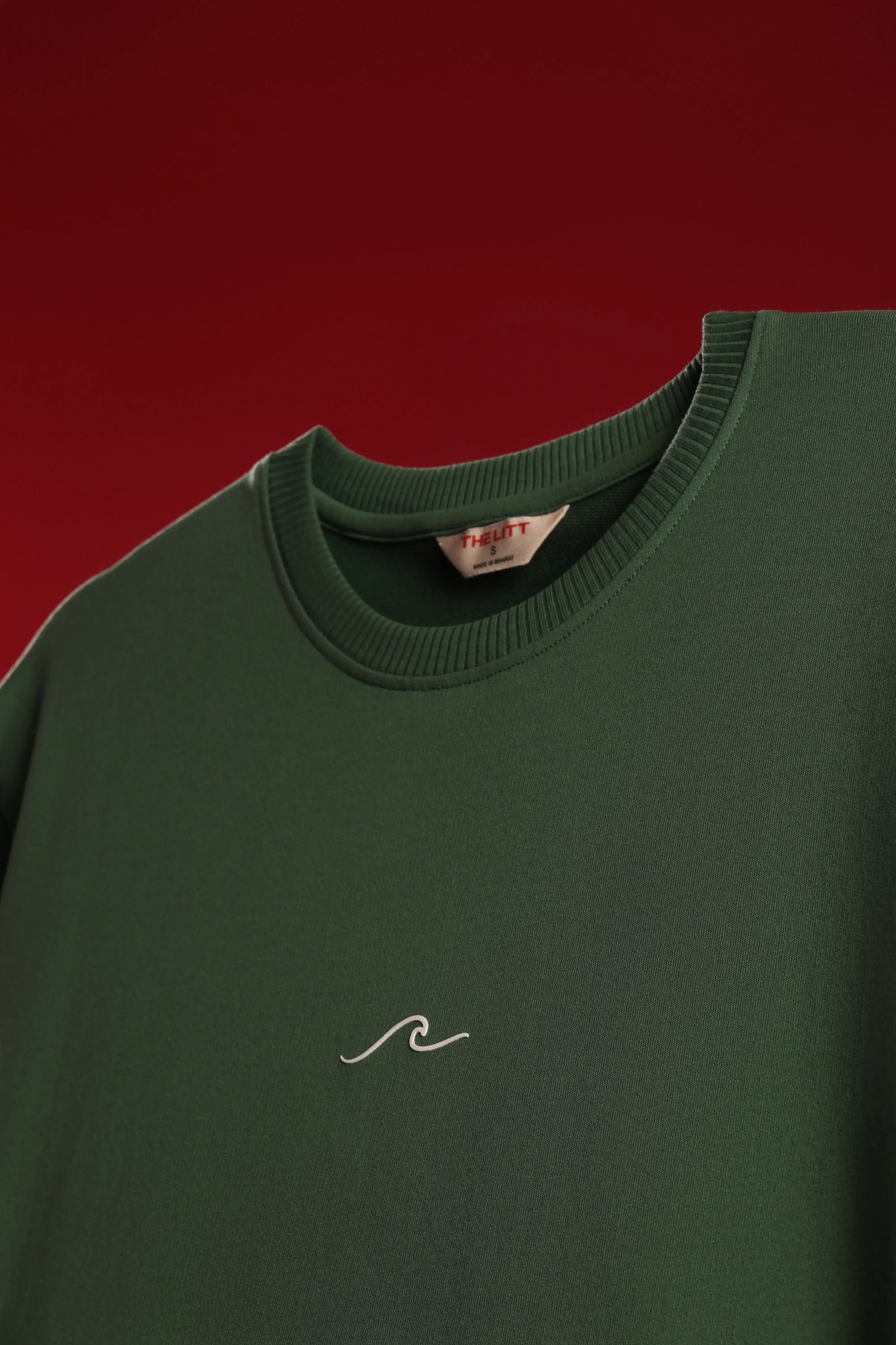 Men's Green Born to Discover Oversized T-Shirt
