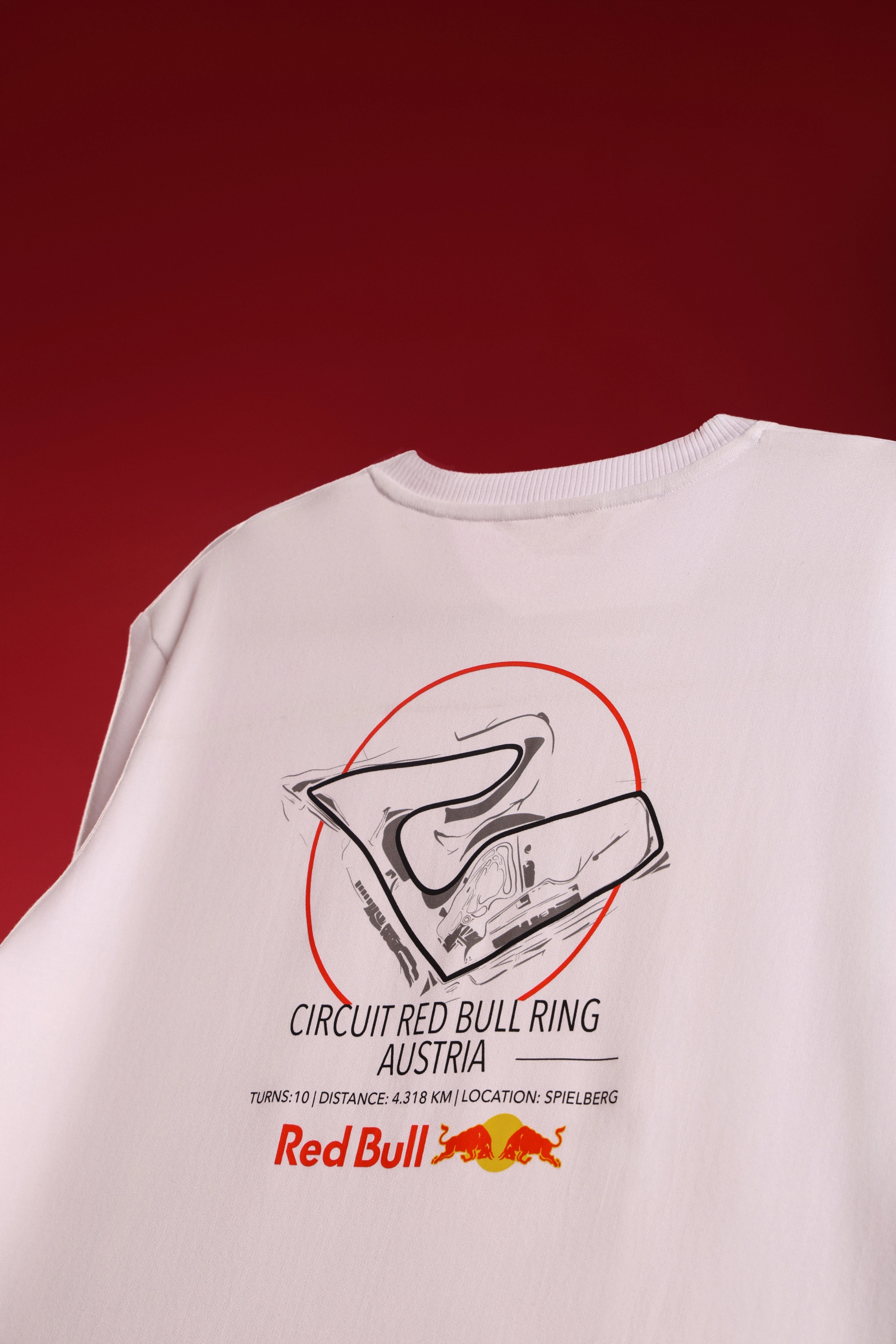 Men's White Redbull Oversized T-Shirt
