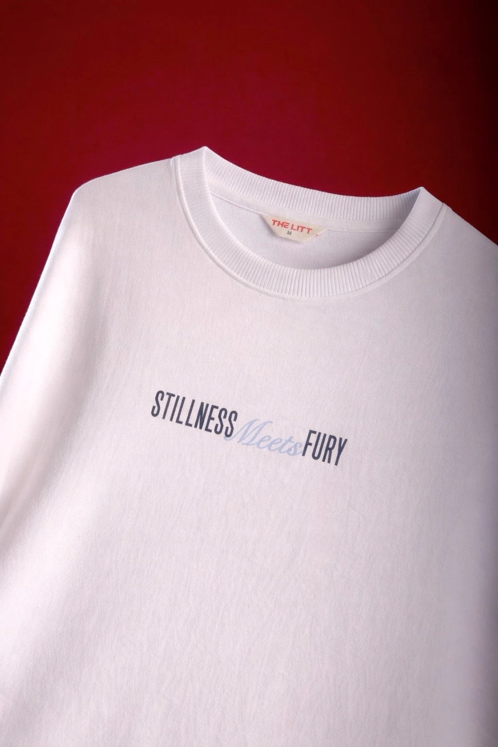 Men's White Fury Oversized T-Shirt