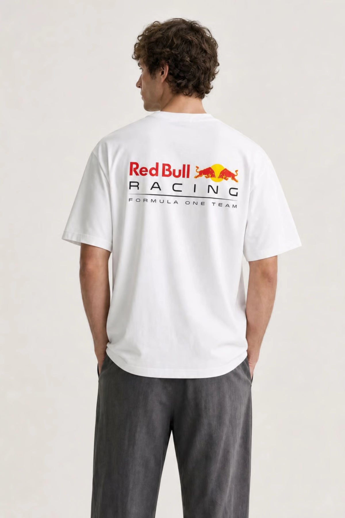 Max Verstappen T-Shirt Oversized Fit White 240 GSM Cotton