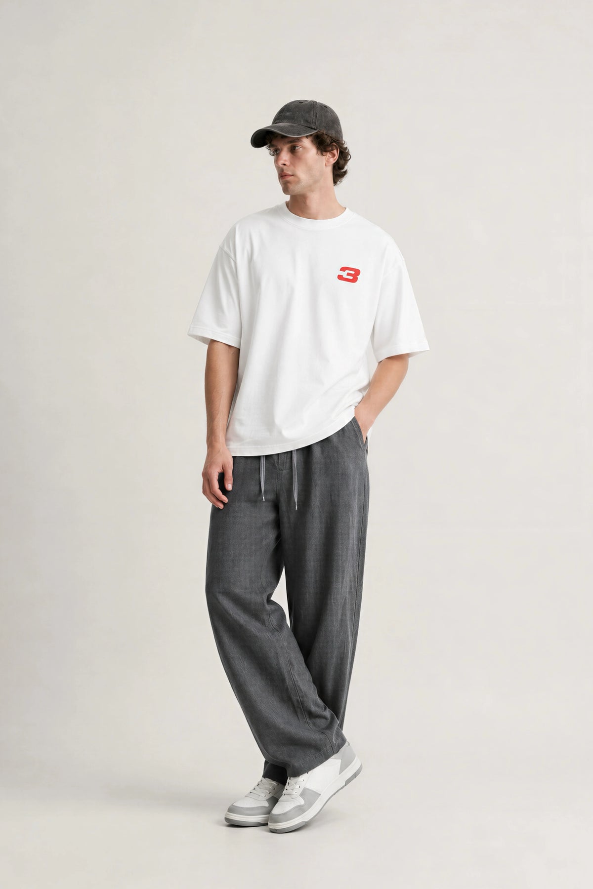 Max Verstappen T-Shirt Oversized Fit White 240 GSM Cotton