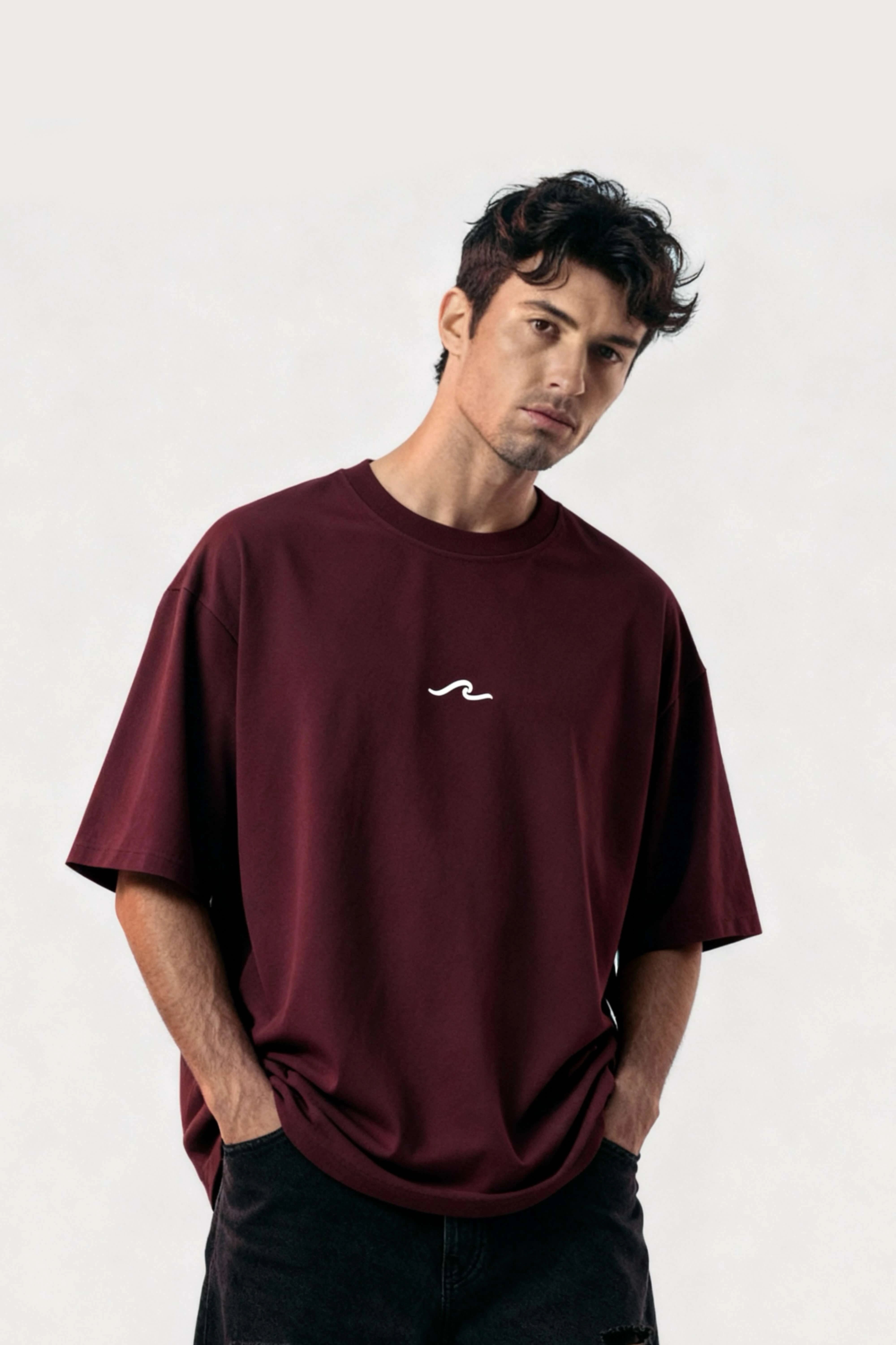 Men's Wine Born to Discover Oversized T-Shirt