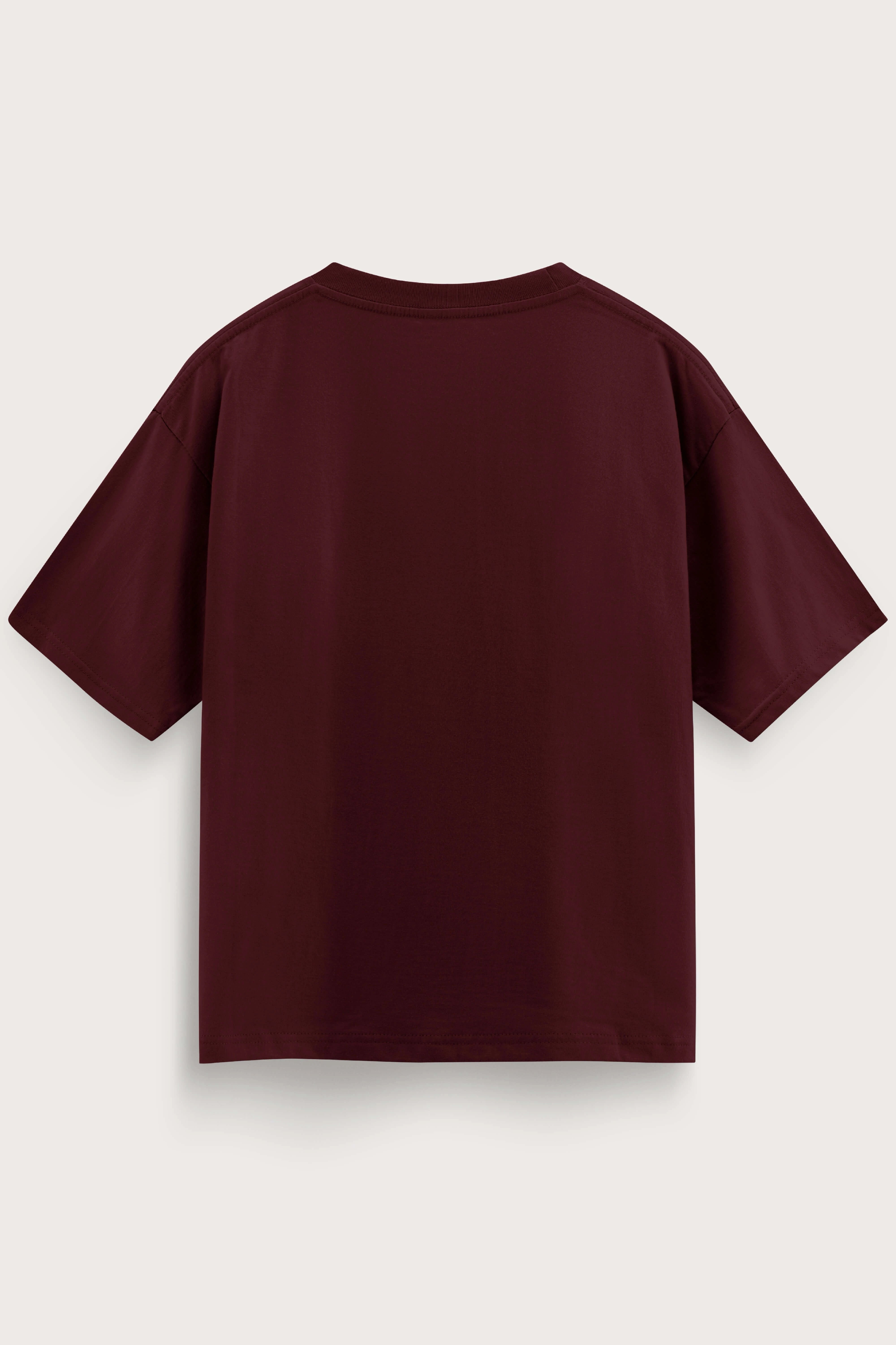 Men's Wine Explore Oversized T-Shirt