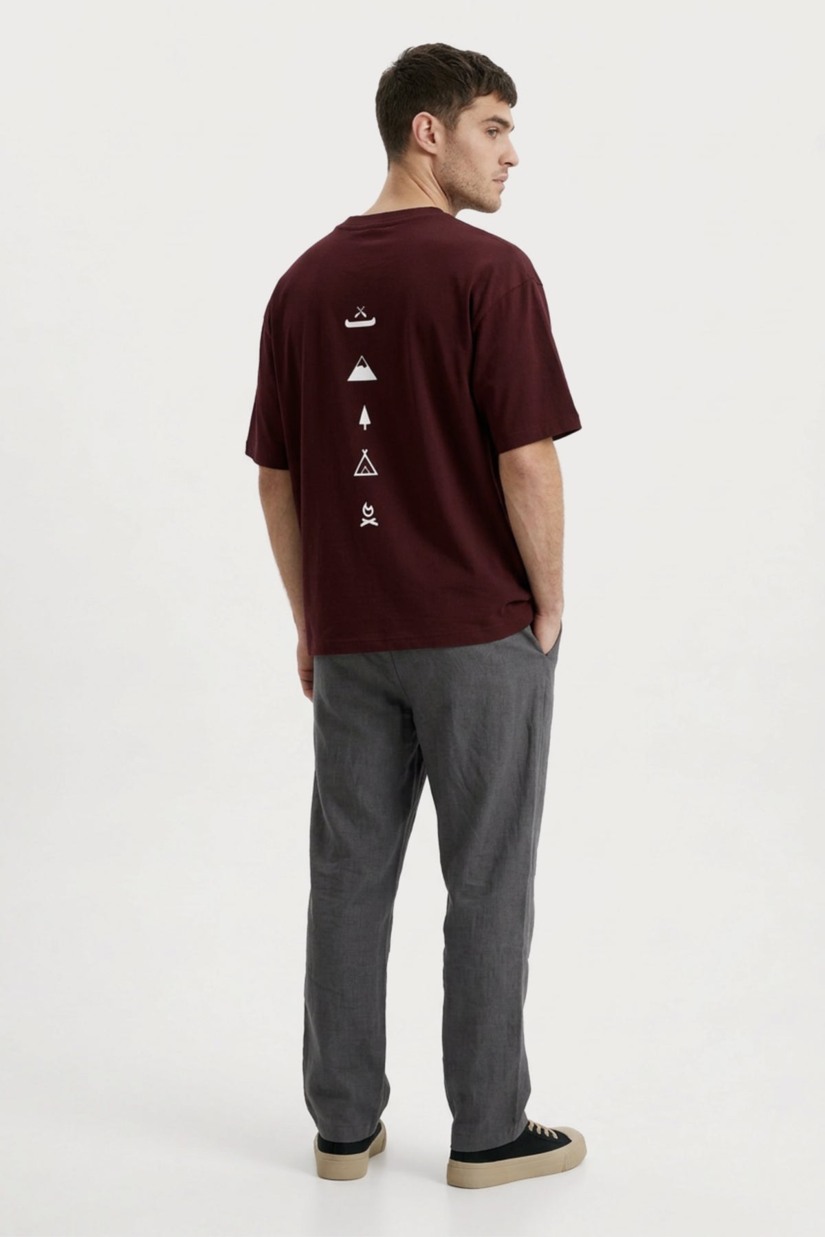 Men's Wine Escape Oversized T-Shirt