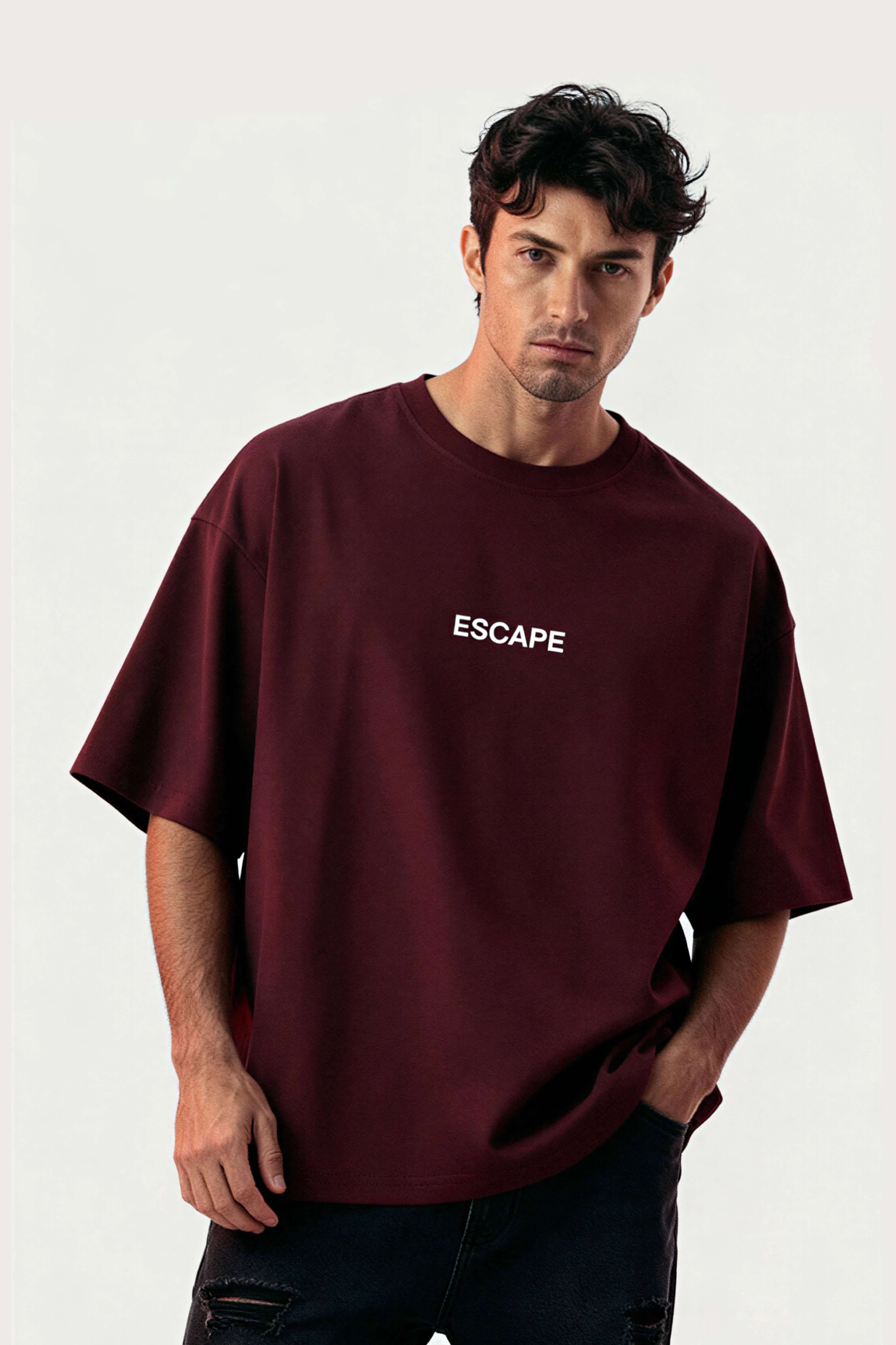 Men's Wine Escape Oversized T-Shirt