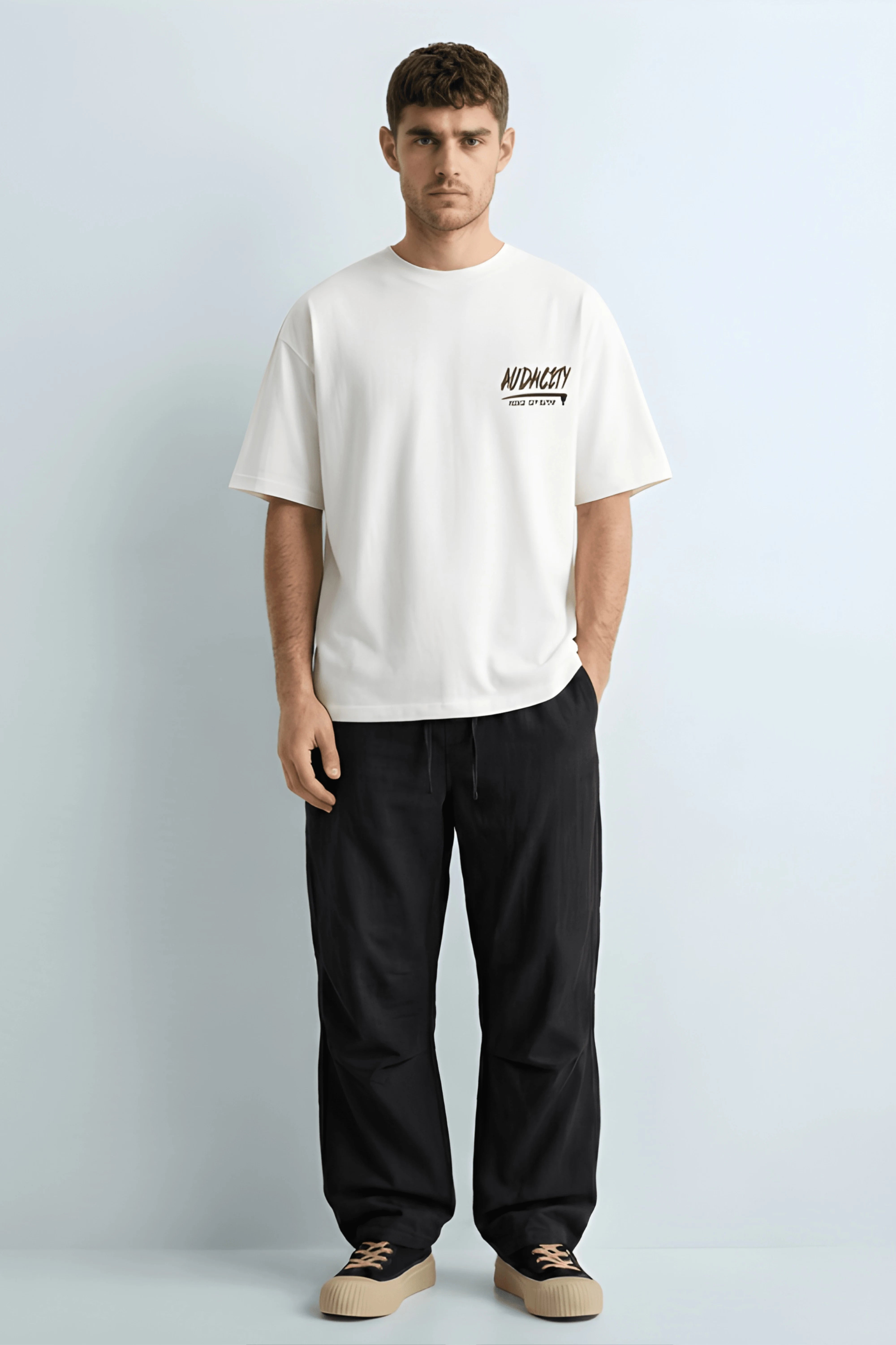 Relaxed Fit Audacity White T-Shirt for Men