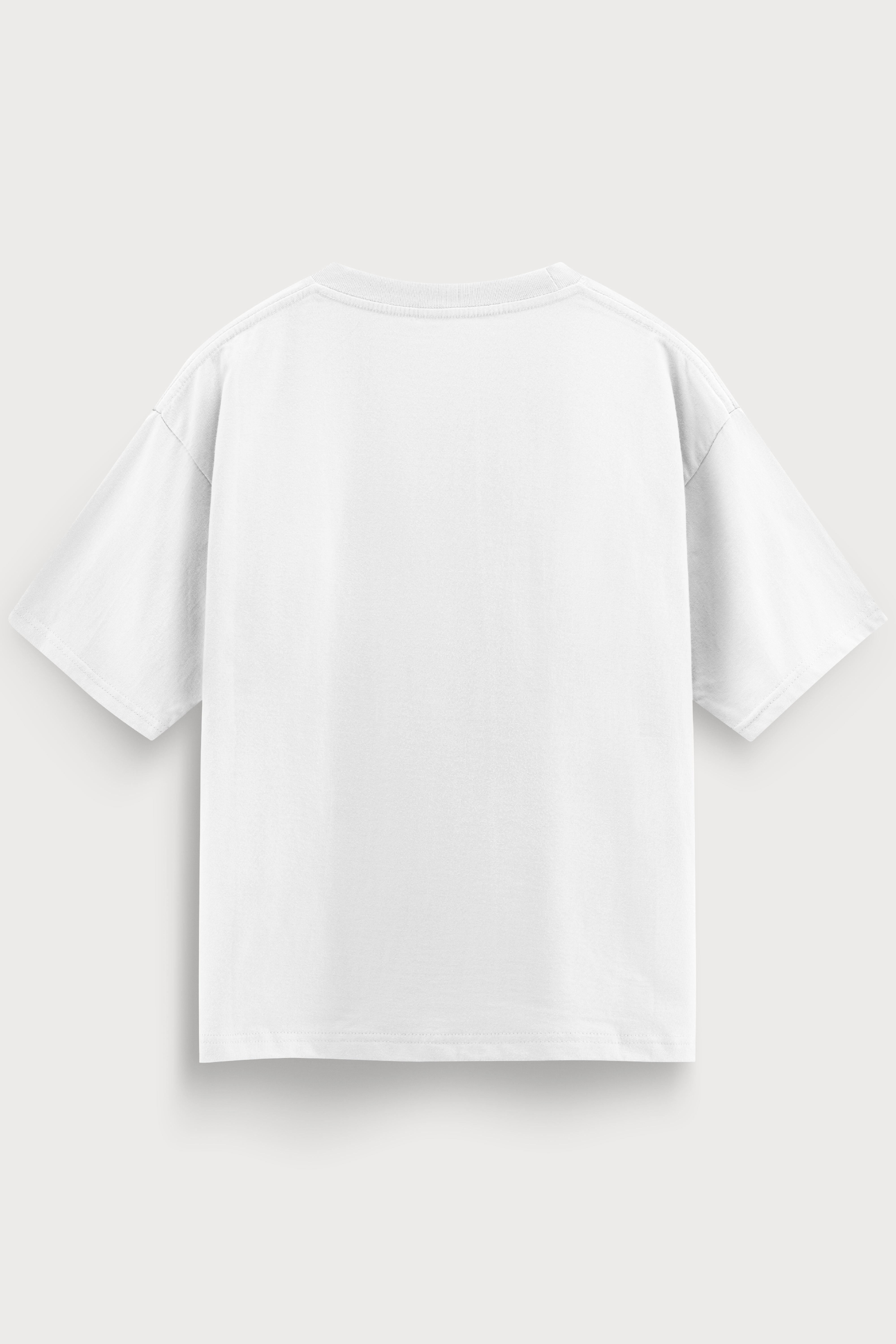 Relaxed Fit Pie White T‑Shirt for Men