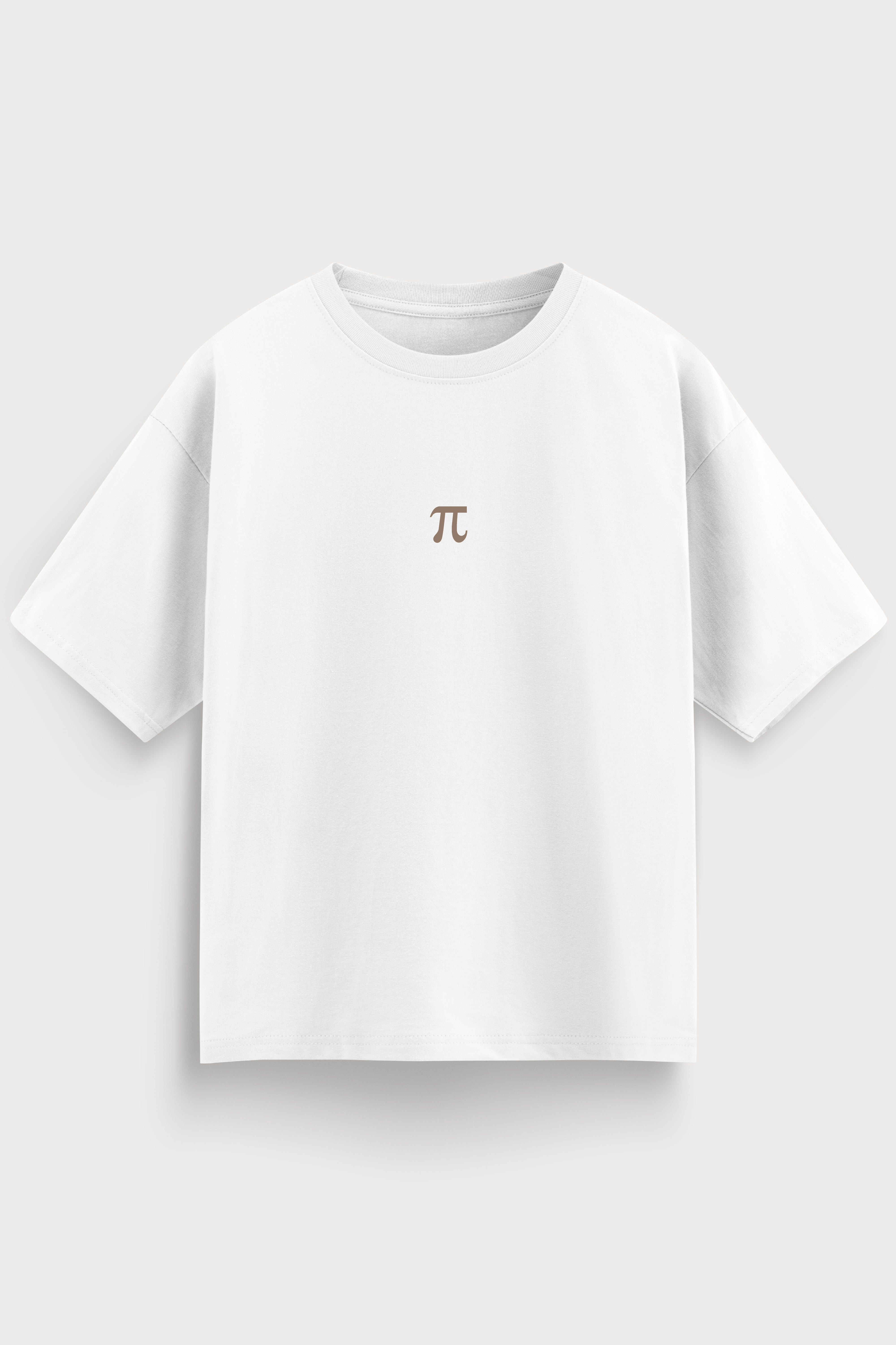 Relaxed Fit Pie White T‑Shirt for Men