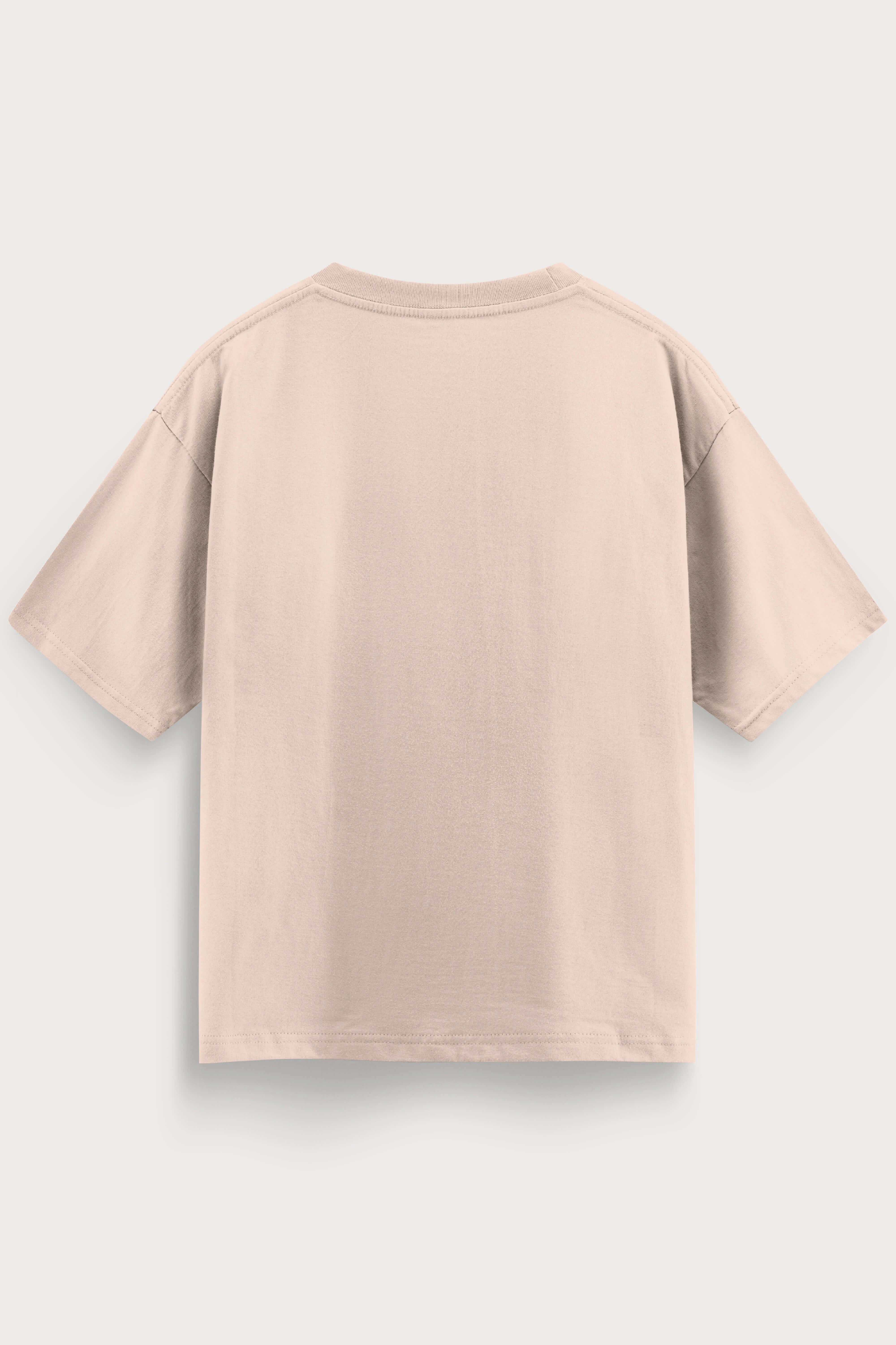 Relaxed Fit 0 Beige T‑Shirt for Men