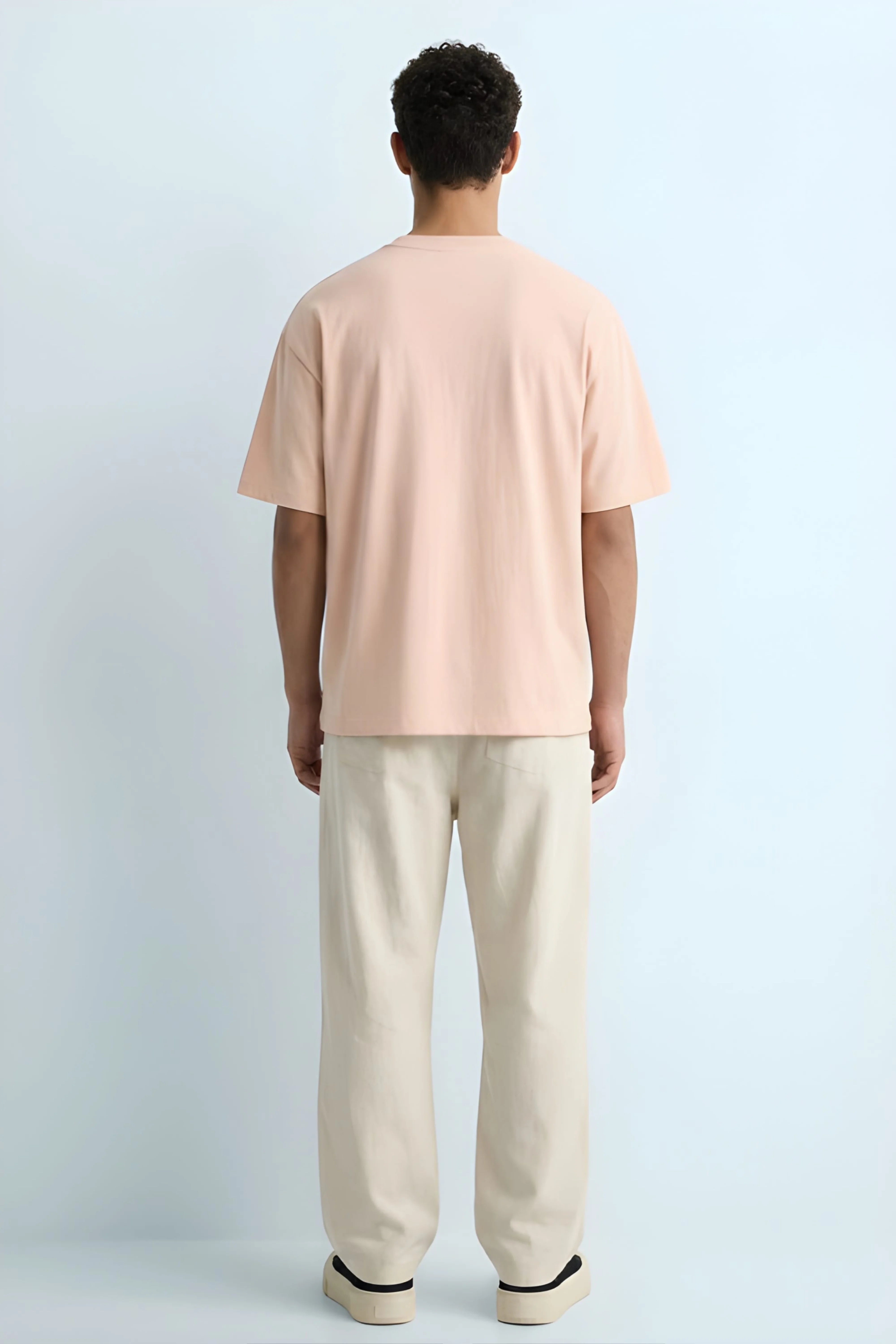 Relaxed Fit 0 Beige T‑Shirt for Men