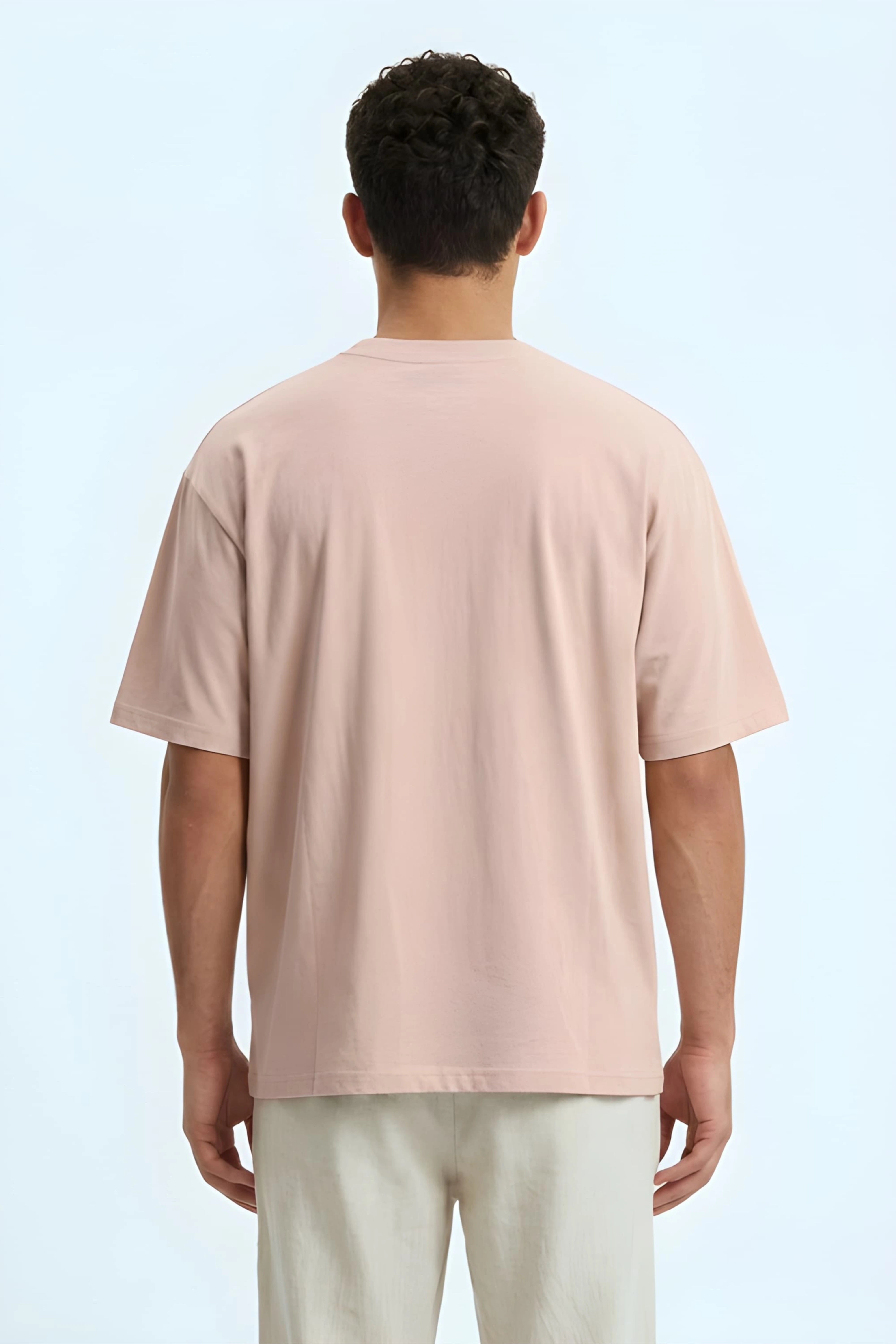 Relaxed Fit 0 Beige T‑Shirt for Men