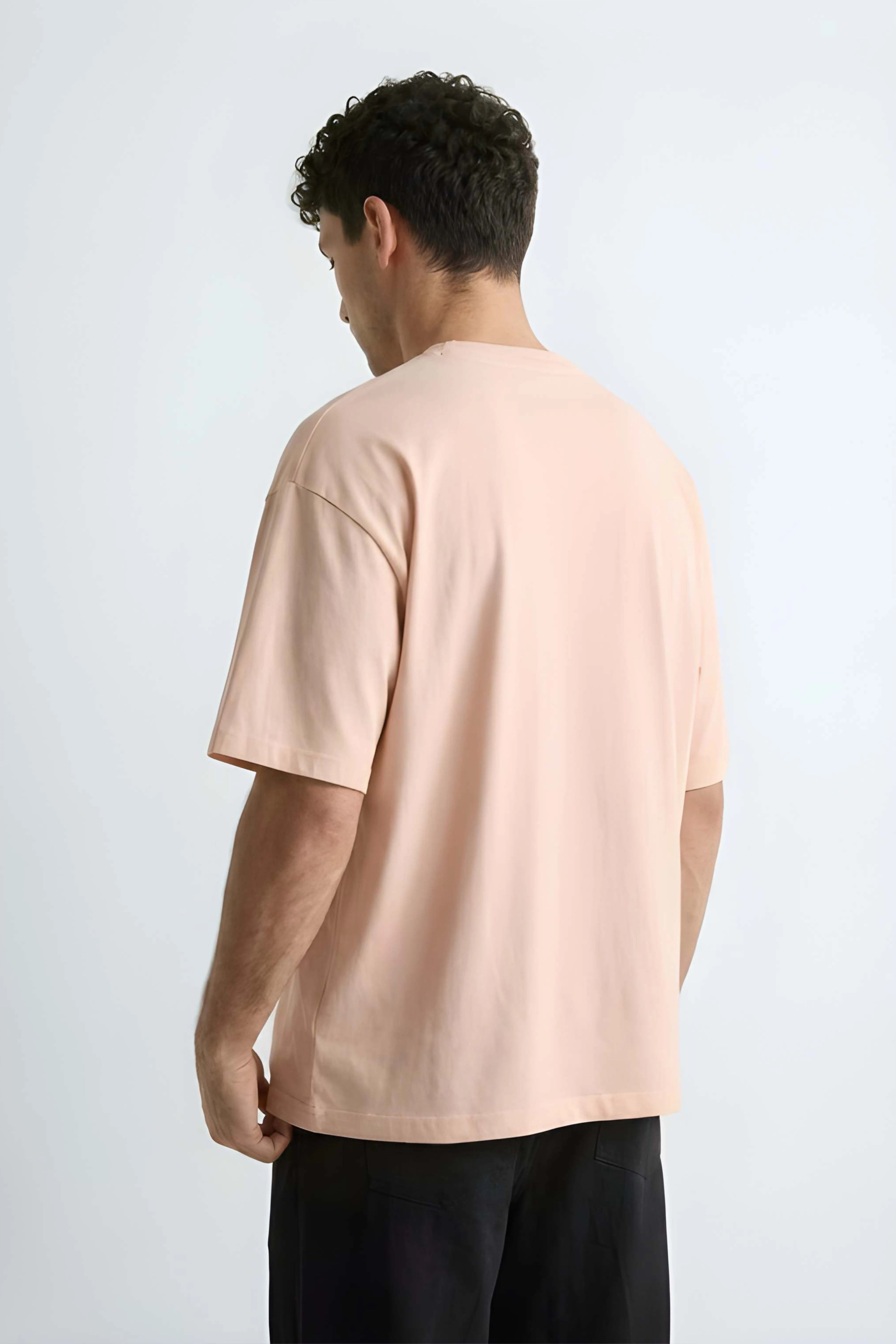 Relaxed Fit Pie Beige T‑Shirt for Men