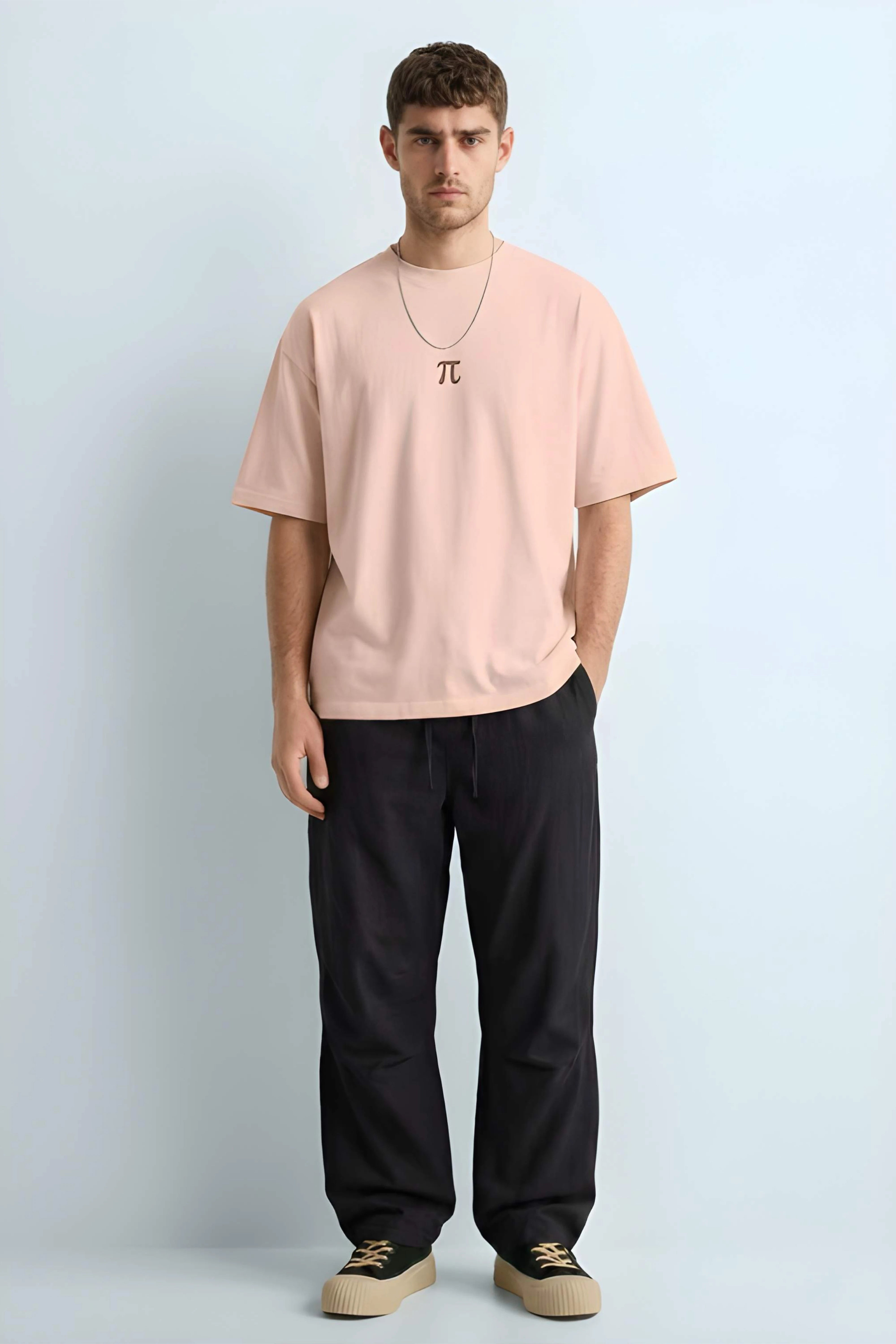Relaxed Fit Pie Beige T‑Shirt for Men