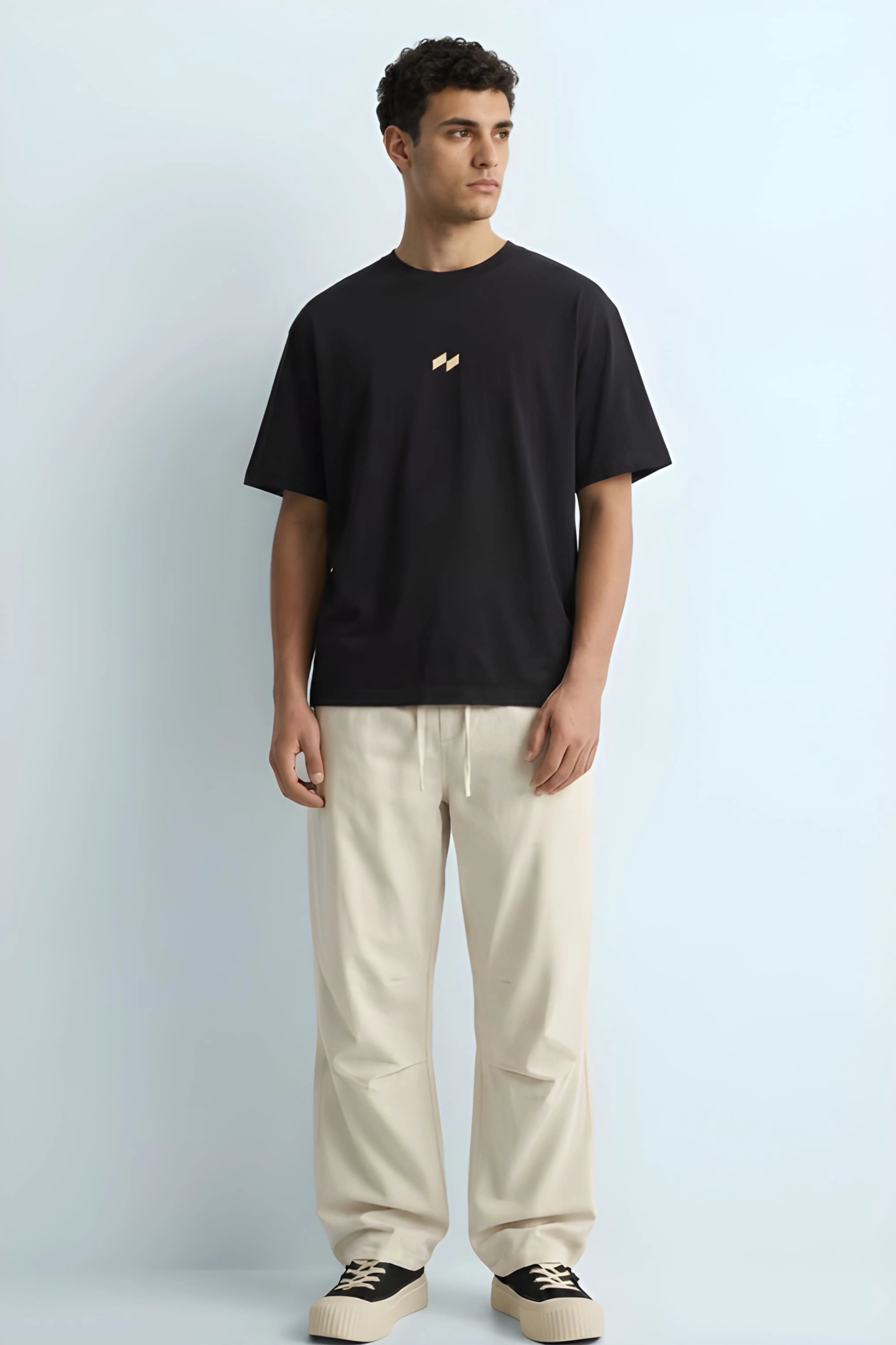 Relaxed Fit Null Black T-Shirt for Men