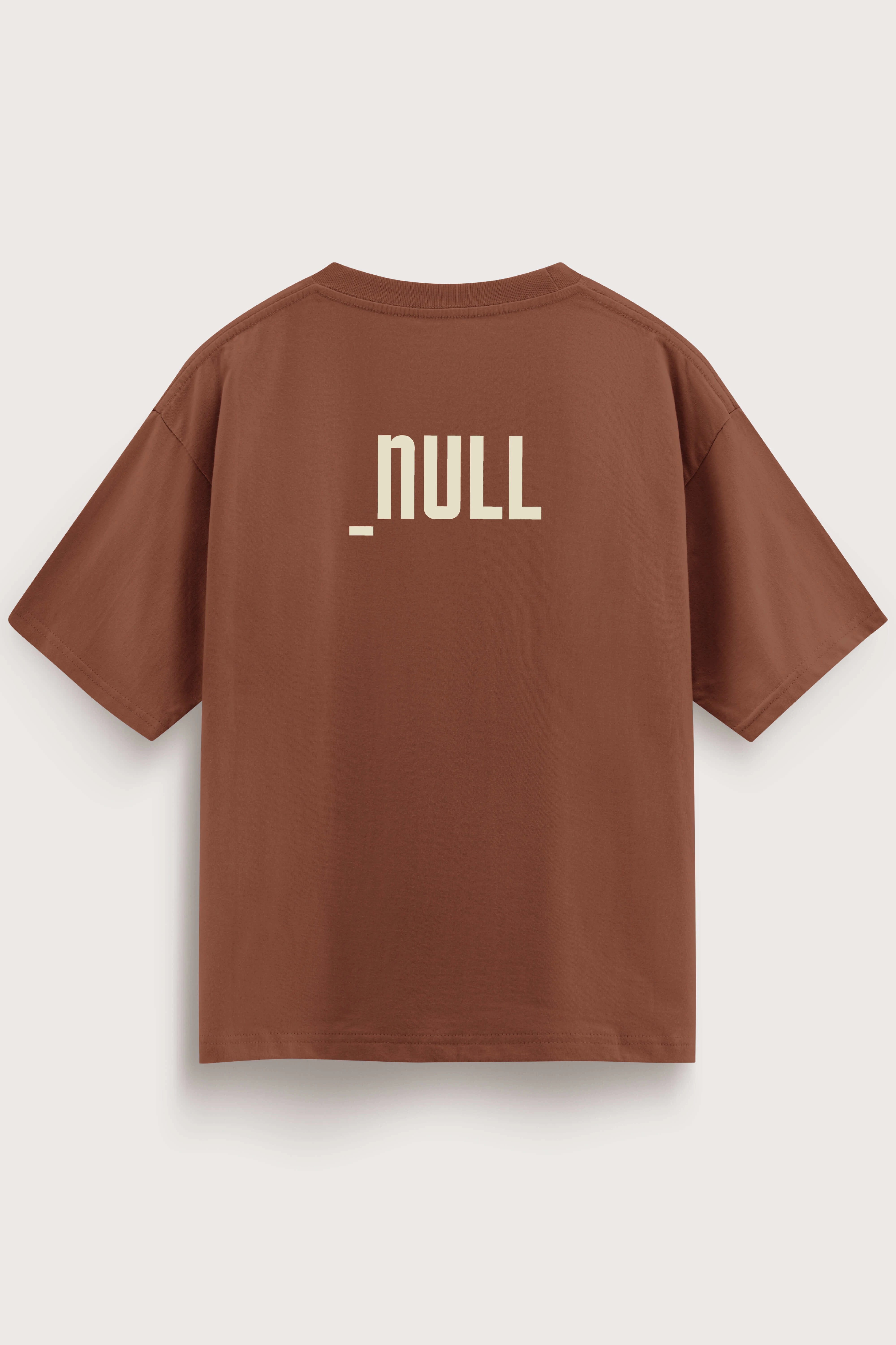 Relaxed Fit Null Brown T-Shirt for Men