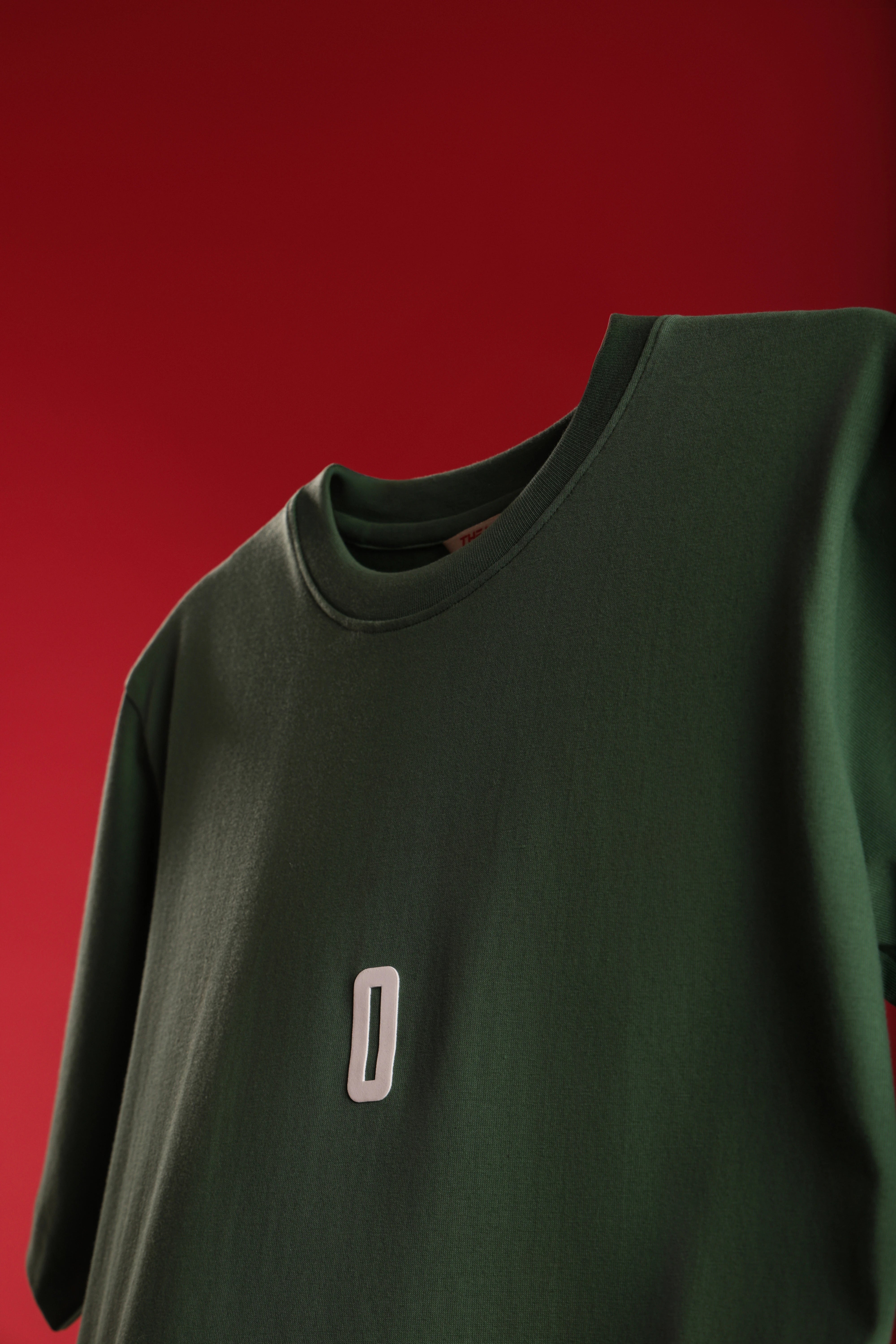 Relaxed Fit 0 Green T‑Shirt for Men