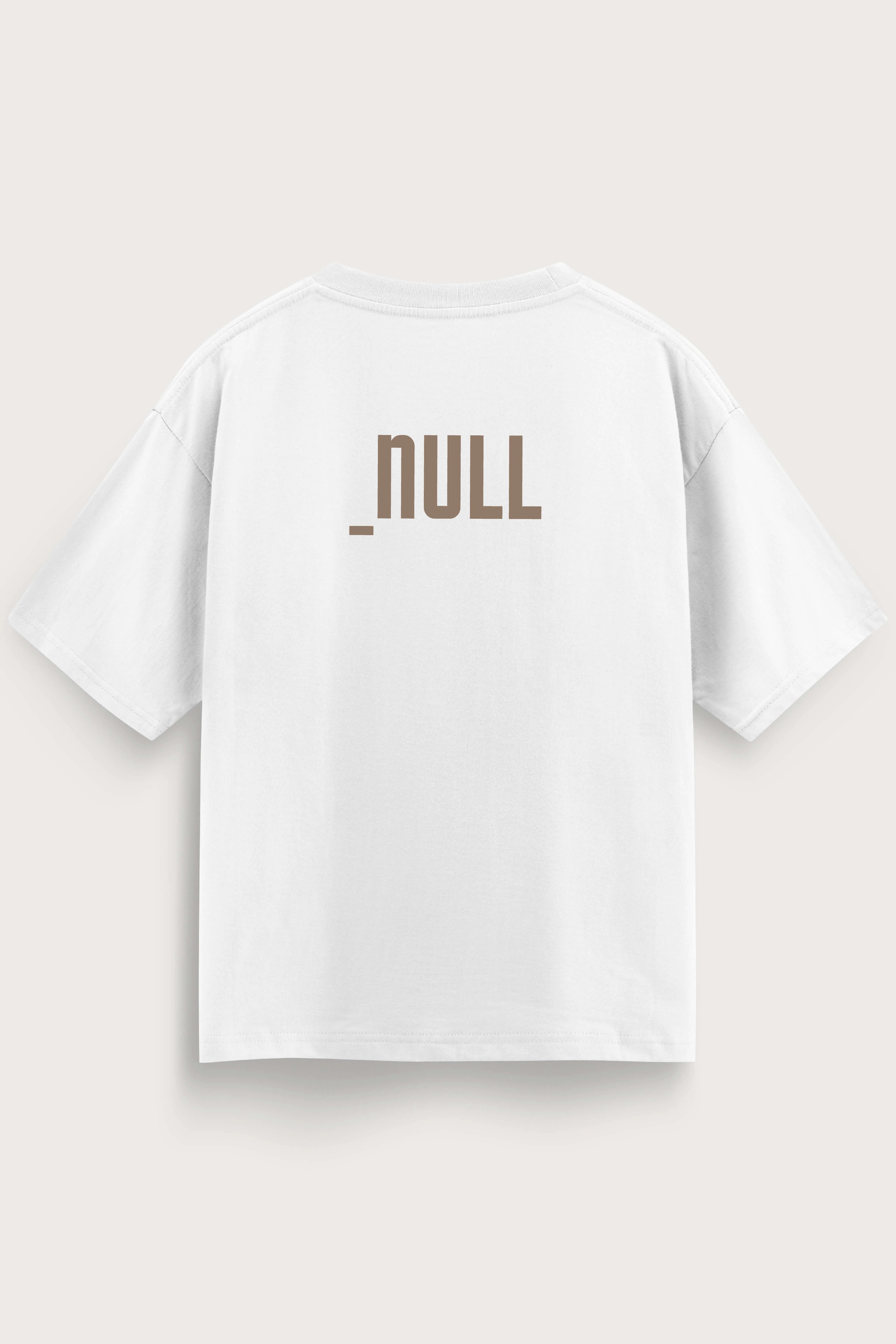Relaxed Fit Null White T-Shirt for Men